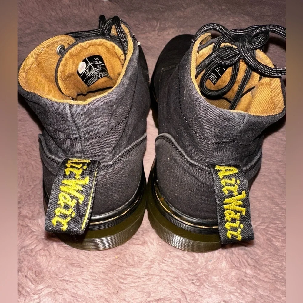 Dr. Martens Bonny Black Canvas Lace Up Chukka Boots Men’s 10 punk goth grunge